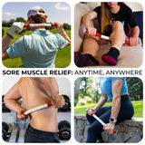 The Original Massage Stick - Self Myofasical Release Muscle Roller Stick - 18" Travel Stick