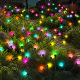 PATIOPIA Solar Christmas Decoration, 80 LED Firefly Garden Lights Solar Outdoor, Solar Lights for Outside Sway by Wind,Solar Lights Outdoor Waterproof for Yard Patio Pathway Decoration (8 Pack)