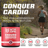 MTN OPS Enduro Nitric Oxide Supplement & Stim-Free Pre Workout - 30 Servings - with Magnesium Citrate, Beet Root Powder, Niacinamide, L Arginine & L Citrulline - Bugle Berry Flavor