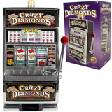 TRADEMARK POKER Slot Machine– Las Vegas Slot Machine with Casino Sounds, Flashing Lights, and Chrome Trim – Accepts 98% of World Coins