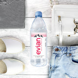 Evian Natural Spring Water, 1 L bottle, 12 pack