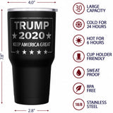 We The People Holsters - Trump 2020 - Keep America Great - Keep America Great Travel Mug - American Flag Coffee Travel Mug - Republican Tumbler - Double Insulated Tumbler - 30 oz