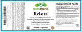 NutriWorth Relora - Stress & Weight Management Supplement. 300MG Vegetable Capsules - 60 Servings per Bottle.