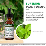 NutraMedix Stevia - Bioavailable Liquid Stevia Leaf Extract Drops for Microbial Support - Sugar Alternative with Microbial Support Properties - Low-Carb, No Added Sugar (1 oz / 30 ml)