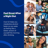 OVER EZ Pre-Drink Supplement - [$1.30 x Serving] Party Recovery & Prevention Pills for a Night Out & Better Mornings, Milk Thistle, Amino Acids, Vitamin Bs (30 Servings)