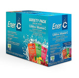 Ener-C Variety Pack Multivitamin Drink Mix Powder Vitamin C 1000mg & Electrolytes with Real Fruit Juice Natural Energy & Immune Support for Women & Men - Non-GMO Vegan & Gluten Free - 30 Count