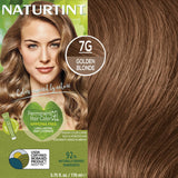 Naturtint Permanent Hair Color 7G Golden Blonde (Pack of 6), Ammonia Free, Vegan, Cruelty Free, up to 100% Gray Coverage, Long Lasting Results