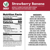 V8 +Energy Strawberry Banana Juice Energy Drink, 8 fl oz Can (24 Pack)