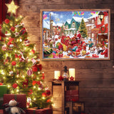 Advent Calendar 2024, Christmas Puzzle for Kids and Adults, 24 Days Countdown Calendars for Boys Girls, 1008 Pieces Christmas Puzzle in 24 Boxes, Lively Christmas(27.56 x 19.68 Inch)