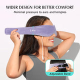 YFONG Heated Eye Mask, Warm Eye Compress Mask for Dry Eyes, USB Electric Eye Heating Pad with Temperature & Timer Control, Dry Eye Mask for Relax & Reduce Eye Strain Dark Circle Dry Eye Improve Sleep