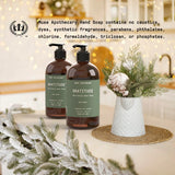 Muse Apothecary Hand Ritual - Botanical Collection - Aromatic and Nourishing Hand Soap, Infused with Natural Aromatherapy Essential Oils - 16 oz, Warm Cedar, 2 Pack