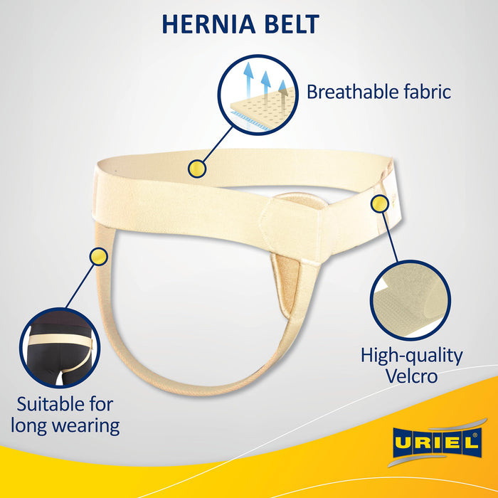 URIEL Right Side Inguinal Groin Hernia Belts for Men - Inguinal Hernia Belt, Groin Support Belt, Hernia Support Belt, Groin Hernia Support, Small