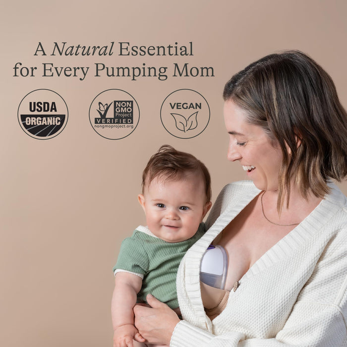 Lansinoh Organic Pumping Spray – Lanolin-Free Flange Lubricant, Breast Pump Spray | Hypoallergenic, Vegan, Plant-Based Breastfeeding Essentials for Sore Nipples & Moisturized Skin, 2 Fl oz