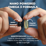 PUREHEALTH RESEARCH Nano Omega 3 Mini Softgels - Omega 3 Fatty Acid Supplements- Burpless Fish Oil, Epa Dha Omega 3 Supplement - Nano Powered Omega 3 with DHA, EPA- Non-GMO Omega Fish Oil 60 Soft Gels