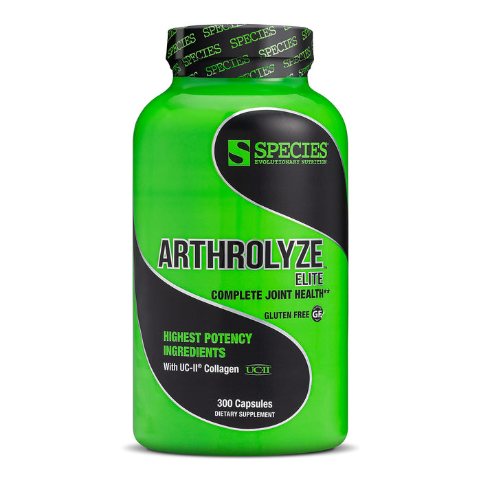 Species Nutrition Arthrolyze Joint Repair Supplement, Fortified with UC-II Collagen, MSM, Glucosamine, Chondroitin, High Potency Connective Tissue & Joint Support (300 Capsules)