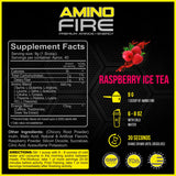 Forzagen Amino Fire | Essential Amino Energy Powder for Pre-Workout | BCAA Energy Boost & Muscle Recovery Drink Mix, Enhance Focus & Concentration, Dietary Supplement | Raspberry Ice Tea, 40 Servings