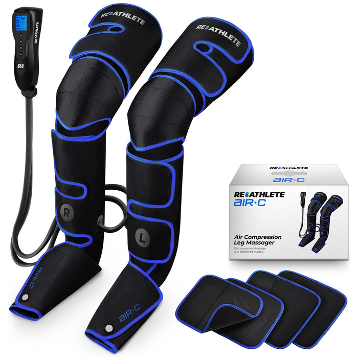 REATHLETE Leg Massager - Full Leg Massager for Circulation and Pain Relief, 4 Modes of Massage | Thigh, Calf, Foot Massager | Air Compression Leg Massager