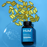 HUM OMG! Omega The Great - Triple Omega 3 Fish Oil Supplement with DHA, EHA & Vitamin E to Support Bright & Even Skin Tone - Gluten Free & Non-GMO (60 Softgels)