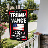 NASIAN Trump Vance 2024 Garden Flag Take America Back Garden Flag Trump Vance 2024 Yard Signs Patriotic American Garden Flags for Outside 12x18 Double Sided Outdoor House Lawn Decorations Banner