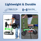 KneeRover GO Knee Scooter - The Most Compact Portable Knee Walker for Adults for Foot Surgery, Broken Ankle, Foot Injuries - Foldable Knee Rover Scooter for Broken Foot Injured Leg Crutch Alternative