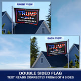 Trump 2024 Flag 3x5 Ft - 3 Ply Trump Flag 2024 Double Sided - Take America Back Flag - Bright Vivid Colors Donald Trump Flags 3x5 Outdoor - Indoor Outdoor Trump Banner - Trump Merchandise 2024