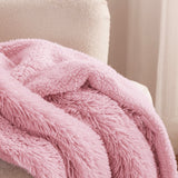 Bedsure Soft Pink Twin Blanket for Bed, Fluffy Fuzzy Blankets Twin Size for Couch, Sofa, Cozy Plush Sherpa Fleece Faux Fur Blanket, Thick Warm Christmas Blanket Gifts for Women, Men, 60x80