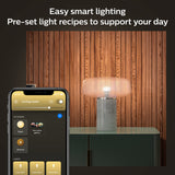 Philips Hue Smart 75W A19 LED Bulb - Soft Warm White Light - 2 Pack - 1100LM - E26 - Indoor - Control with Hue App - Works with Alexa, Google Assistant and Apple Homekit