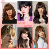 NAYOO Bangs Hair Clip in Bangs 100% Real Human Hair Extensions French Bangs Clip on Air Bangs for Women Hairpieces Curved Bangs for Daily Wear（Ash Blonde）