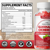 softbear Glucosamine Chondroitin Gummies Sugar Free, Extra Strength Glucosamine Chondroitin Supplement for Natural Joint Support, Raspberry Flavored 120 Count