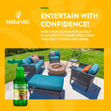 NaturVet – Yard Odor Eliminator – Eliminate Stool and Urine Odors from Lawn and Yard – Designed for Use on Grass, Plants, Patios, Gravel, Concrete & More – 31.6 oz Ready-to-Use with Nozzle