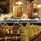 JMEXSUSS 1000 LED Christmas Lights Outdoor Indoor String Lights with 8 Modes Warm White Christmas Tree Lights with Remote Controller Plug in for Tree Room Yards Patio Christmas Decorations