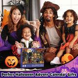 Halloween Puzzles Advent Calendar 2024 for Adults Teens,1008pcs Halloween Puzzles for Kids 31 Day Countdown to Halloween Jigsaw Puzzles Halloween Gifts