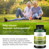 Swanson Ashwagandha Powder Supplement-Ashwagandha Root Supplement Promoting Stress Relief '&' Energy Support-Ayurvedic Supplement for Natural Wellness (100 Capsules, 450mg Each) 2 Pack