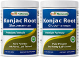 Best Naturals 2 Pack Konjac Glucomannan Root 1 Pound - 2000 mg per Serving - (Total 2 Pound)