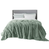 Bedsure Soft Sage Green King Size Blanket for Bed, Fluffy Fuzzy Large King Blanket for Winter, Cozy Plush Sherpa Fleece Faux Fur Blanket, Thick Warm Christmas Blanket Gifts for Women, Men, 108x90