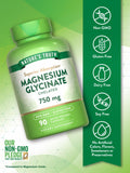 Magnesium Glycinate | 750mg | 90 Quick Release Capsules | High Absorption Chelated Formula | Non-GMO & Gluten Free Supplement | by Nature's Truth