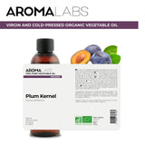 ORGANIC - PLUM KERNEL Oil - 100mL - 100% Pure, Natural, Cold Pressed and AB Certified - AROMA LABS (French Brand)