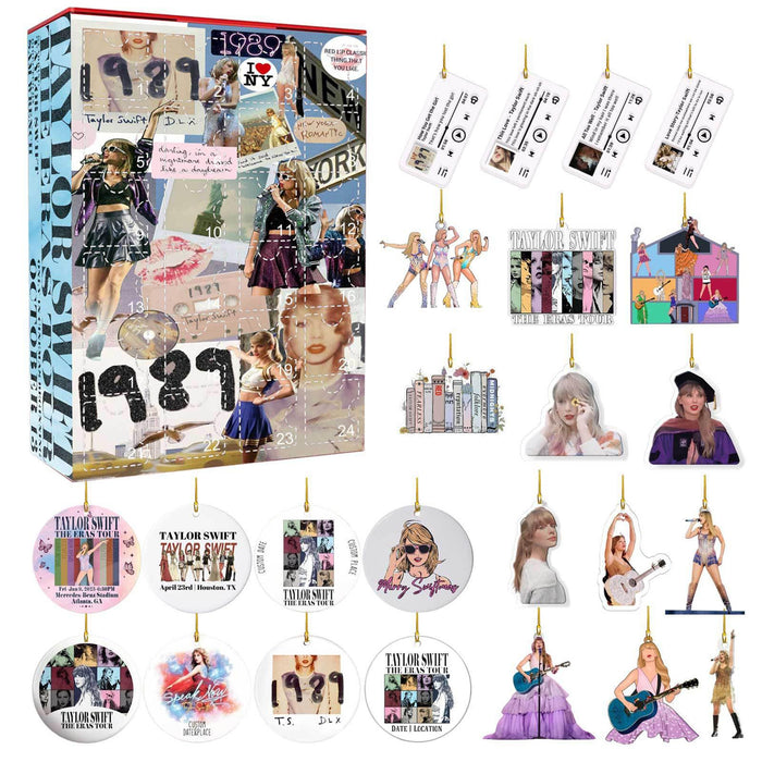 Christmas Vacation Advent Calendar 2024,Gifts for 24 Day Christmas Advent Calendar, Contains 24 Gifts, Christmas Vacation Figures and Accessories Christmas Countdown Calendar Gift (F4)