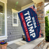 Trump 2024 Flag 3x5Ft Trump Flags with MAGA Large Hanging Banners Heavy Duty Polyester Outdoor Porch Set Vivid Color Donald Trump Sign for Garden Yard Wall