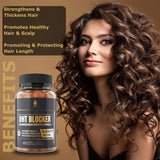 DHT Blocker Gummies Hair Growth Supplement, Super Potency Saw Palmetto & Biotin 10000 mcg for Women & Men, Plus 12 Proprietary Blend - Prevent Hair Loss, Blocking DHT Receptors, Hormonal Balance