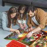 Advent Calendar 2023 Christmas Puzzles for Kids and Adults, 2023 Christmas 24 Days Countdown Calendars Christmas Gifts for Boys Girls,1008 Pieces Christmas Puzzle in 24 Boxes, Santa's Workshop(27.56 x