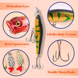 Advent Calendar Fishing Christmas Countdown - 24 Days Fishing Lures Set for Fisher Adult Men Teen Boys - 2024 Xmas Surprise Gift