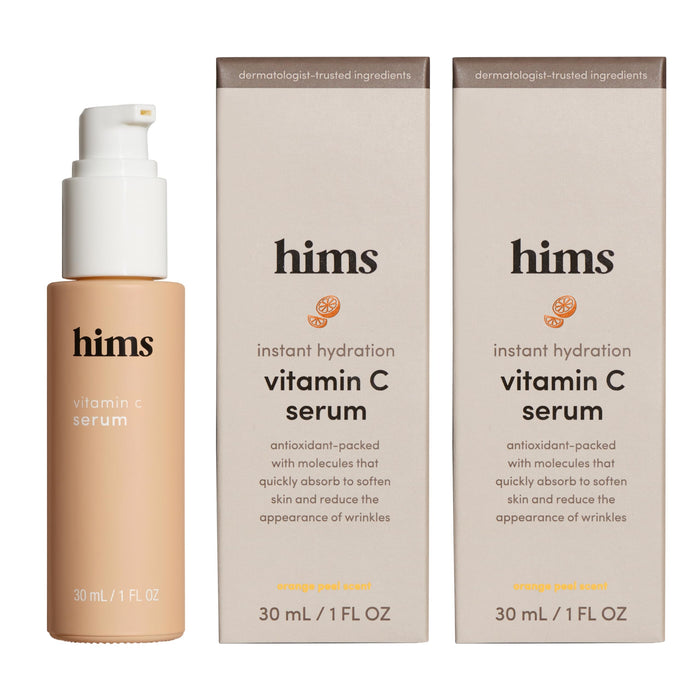 hims vitamin c serum for men - Brighten Skin Tone, Balance Complexion - Vitamin C, Highly Concentrated, Lightweight, Citrus Scent - Vegan, Cruelty-Free, No Parabens - 2 Pack