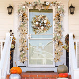 Fall Decor - Fall Garland - 6Ft Autumn Maples Leaf Pumpkin Berry Garland - Thanksgiving Halloween Mantle Fireplace Farmhouse Harvest Decorations for Home Outdoor Indoor Porch