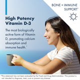 Metabolic Maintenance Vitamin D-3 10,000 IU - Easier Absorption D3 for Immune, Mood + Cardiovascular Support (60 Capsules)