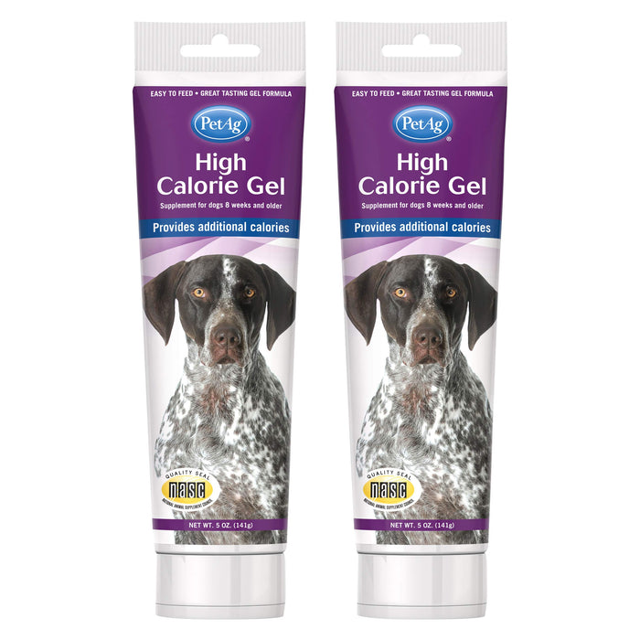 Pet-Ag High Calorie Gel Supplement for Dogs - 5 oz, Pack of 2 - Chicken Flavor - Provides Extra Calories for Dogs 8 Weeks and Older - Easy to Digest