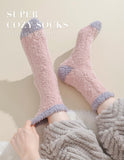 TEHOOK Fuzzy Socks Winter Thick Warm Cozy Fluffy Soft Slipper Socks Christmas Stocking Stuffers Gifts Size 6-10