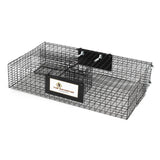 RUGGED RANCH  Ratinator No Poison, Multi-Catch Live Animal Rat Catch and Release Cage Trap for Indoor or Outdoor Pest Control, Black