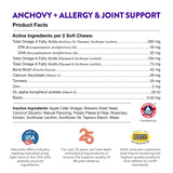 NaturVet Evolutions Anchovy + Allergy & Joint Support 180ct Soft Chews for Dogs - Anchovy Oil, Bone Broth - Helps Maintain Normal Histamine Levels - Helps Support Normal Inflammatory Response